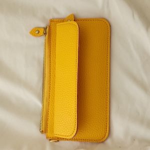 Yellow clutch/ wallet
